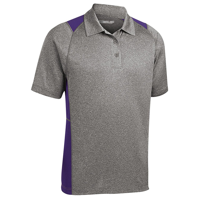 DRI-EQUIP Moisture Wicking 2-Color Athletic Polos in 10 Colors