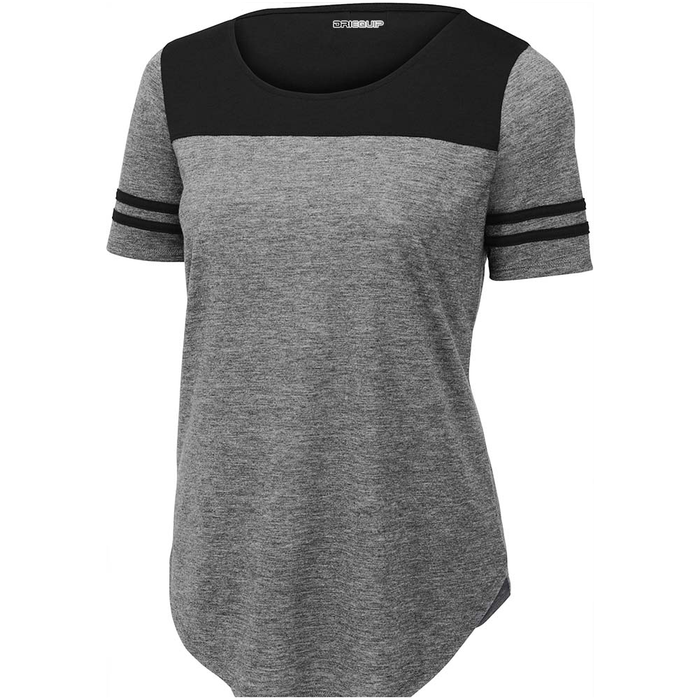 Dri-Equip Ladies Tri Blend Fan Tee