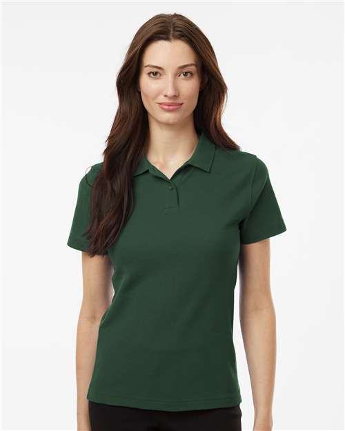 DRIEQUIP Women's Pique Polo with Wrinkle Resistance