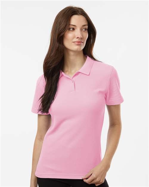 DRIEQUIP Women's Pique Polo with Wrinkle Resistance