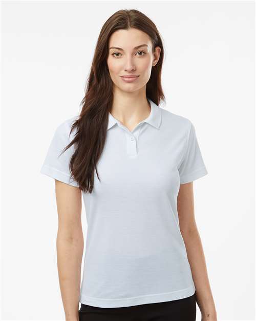 DRIEQUIP Women's Pique Polo with Wrinkle Resistance