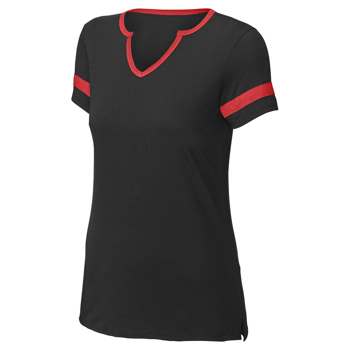 Dri-Equip Ladies Tailgate Notch Neck Tee