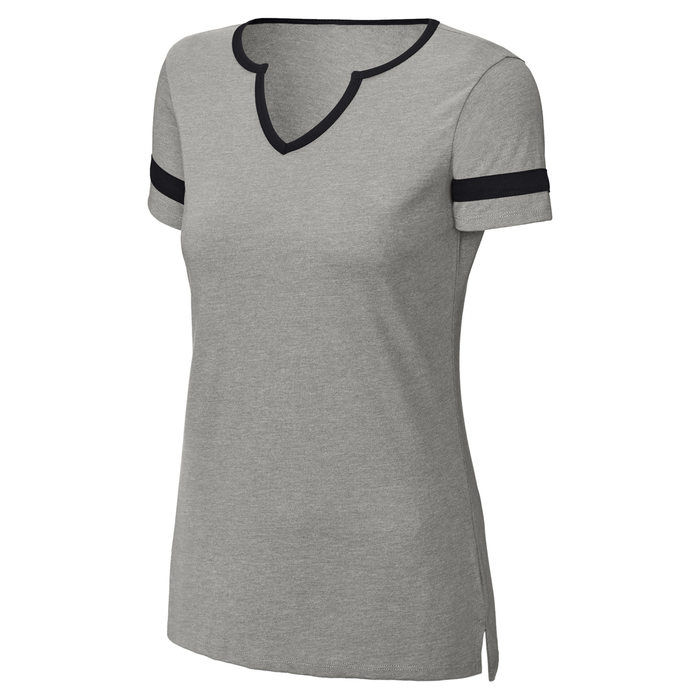 Dri-Equip Ladies Tailgate Notch Neck Tee