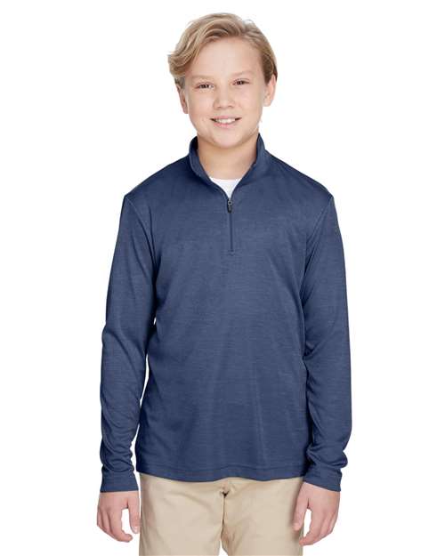 Youth Zone Sonic Heather Performance Quarter-Zip Pullover