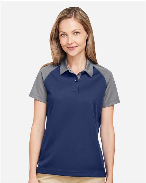 DRIEQUIP Women's Command Colorblock Polo with Snag-Resistant Fabric