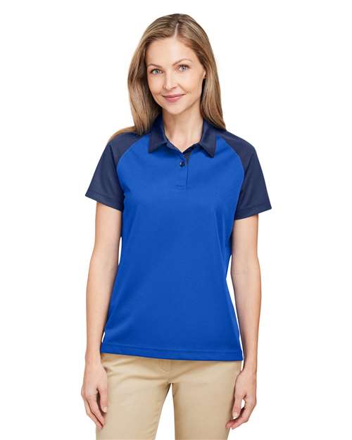 DRIEQUIP Women's Command Colorblock Polo with Snag-Resistant Fabric