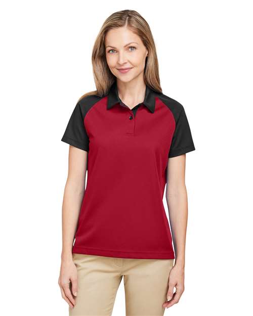 DRIEQUIP Women's Command Colorblock Polo with Snag-Resistant Fabric