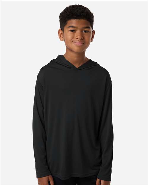 Youth Pro-Lock Performance Hooded Long Sleeve T-Shirt