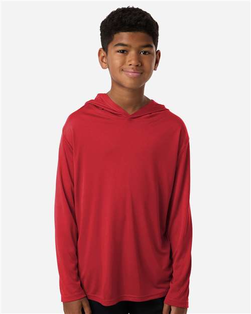 Youth Pro-Lock Performance Hooded Long Sleeve T-Shirt