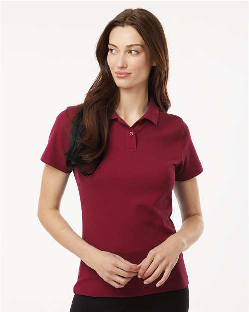 DRIEQUIP Women's Pique Polo with Wrinkle Resistance