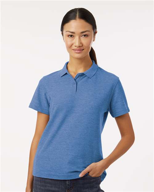 DRIEQUIP Women's Pique Polo with Wrinkle Resistance