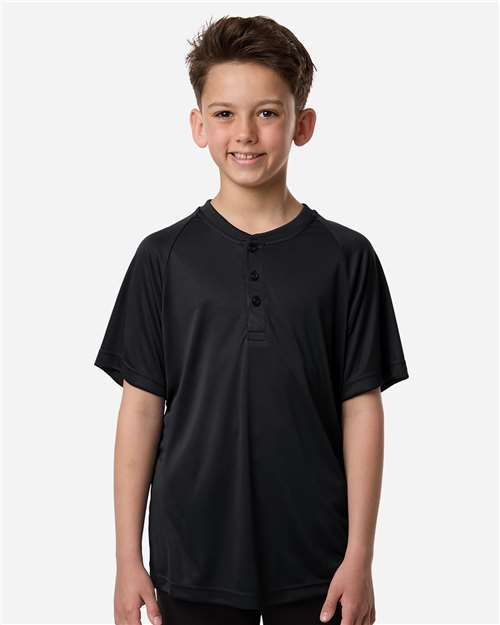DRIEQUIP Youth Zone Moisture-Wicking Performance Henley