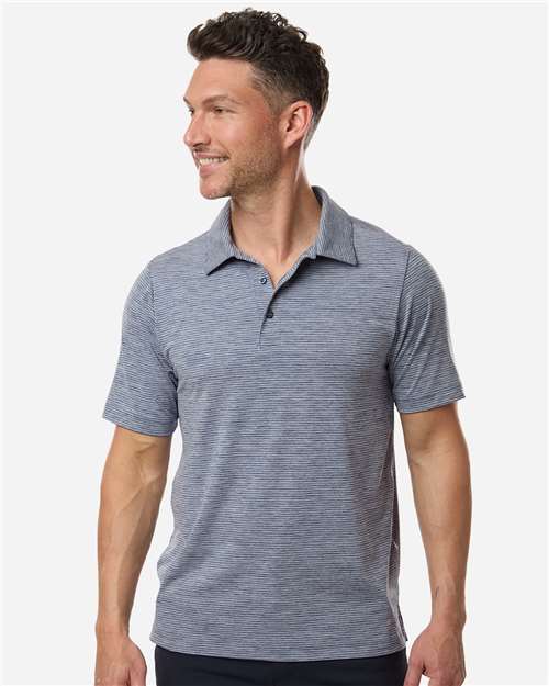 Men's Relay Heathered Stripe Polo