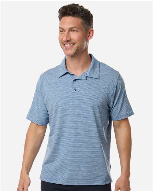 Men's Relay Heathered Stripe Polo