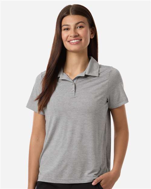 Women's Relay Heathered Stripe Polo