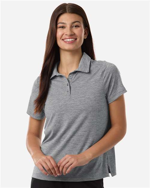Women's Relay Heathered Stripe Polo