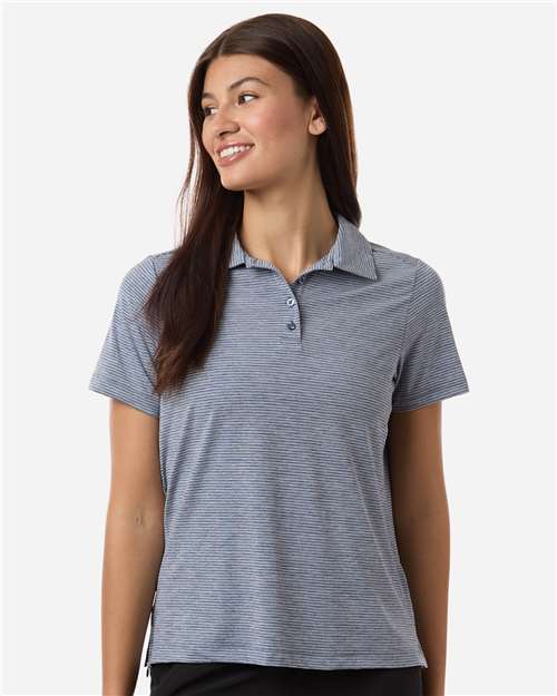 Women's Relay Heathered Stripe Polo