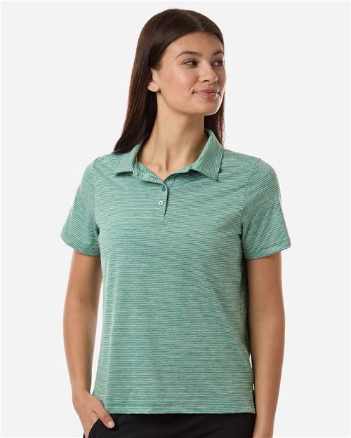 Women's Relay Heathered Stripe Polo