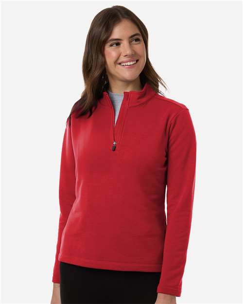 Women's Stretch Quarter-Zip Fleece Pullover