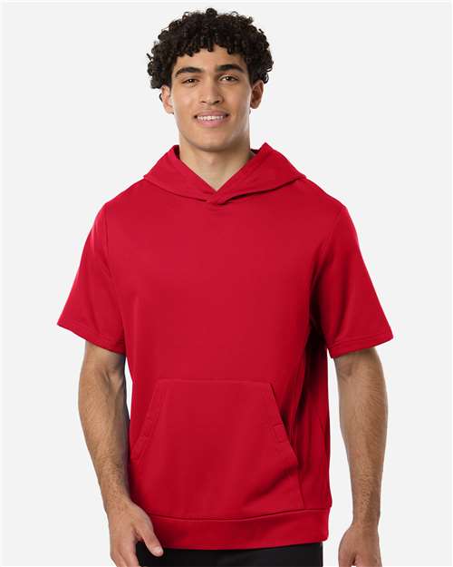 Unisex Squad Tech Fleece Hooded Short-Sleeve Sweatshirt