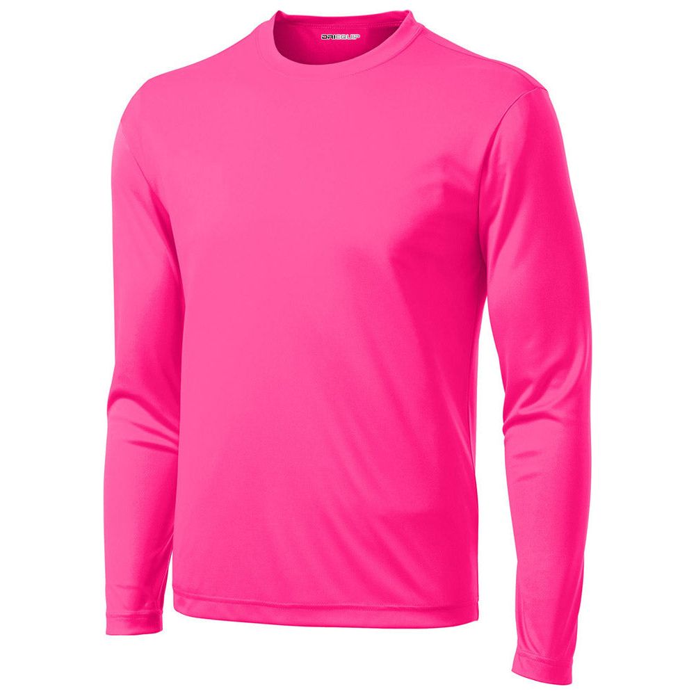pink long sleeve dri fit shirt