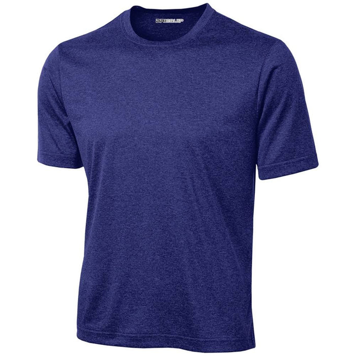 DRI-EQUIP Men's Short Sleeve Moisture Wicking Heathered Athletic T-Shirts