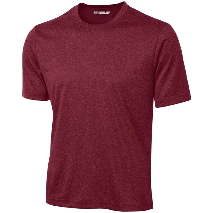 DRI-EQUIP Men's Short Sleeve Moisture Wicking Heathered Athletic T-Shirts