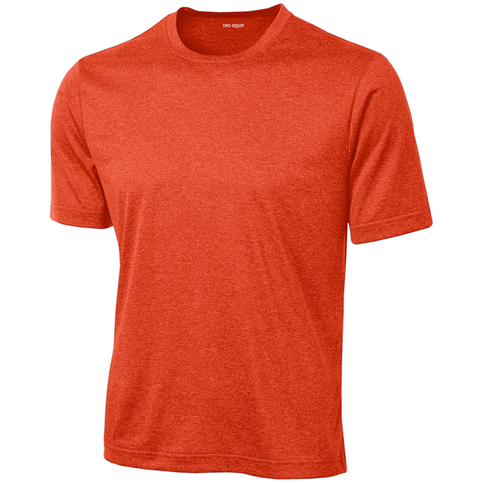 DRI-EQUIP Men's Short Sleeve Moisture Wicking Heathered Athletic T-Shirts