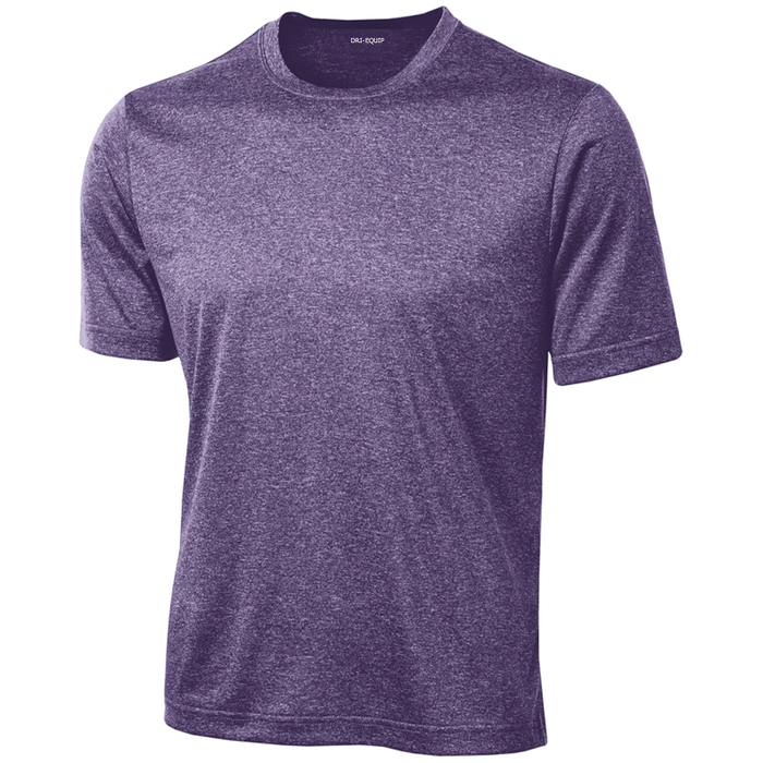 DRI-EQUIP Men's Short Sleeve Moisture Wicking Heathered Athletic T-Shirts