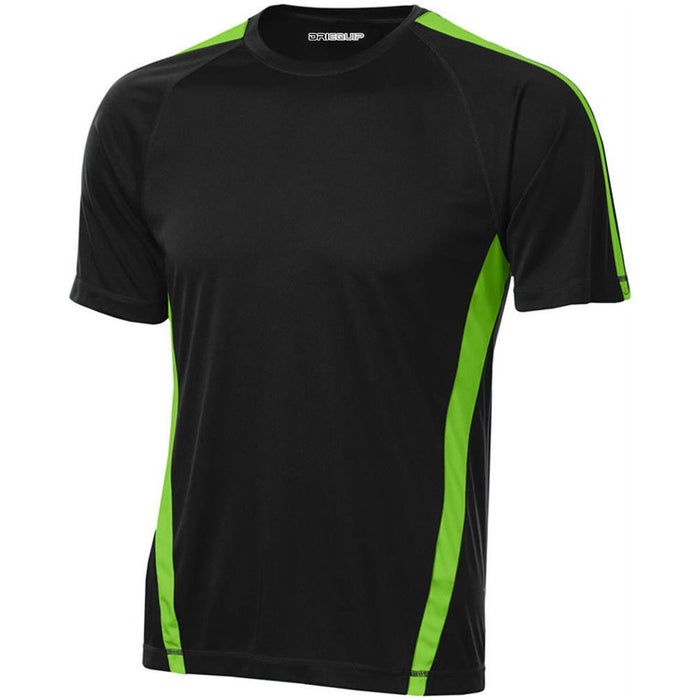 Dri-Equip Mens Athletic All Sport Colorblock Training T-Shirts