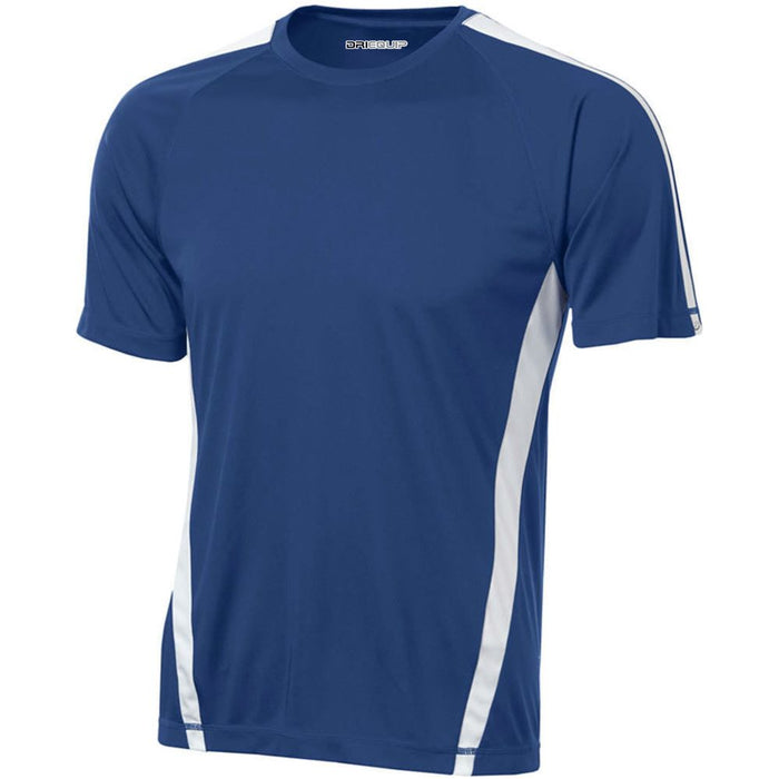 Dri-Equip Mens Athletic All Sport Colorblock Training T-Shirts