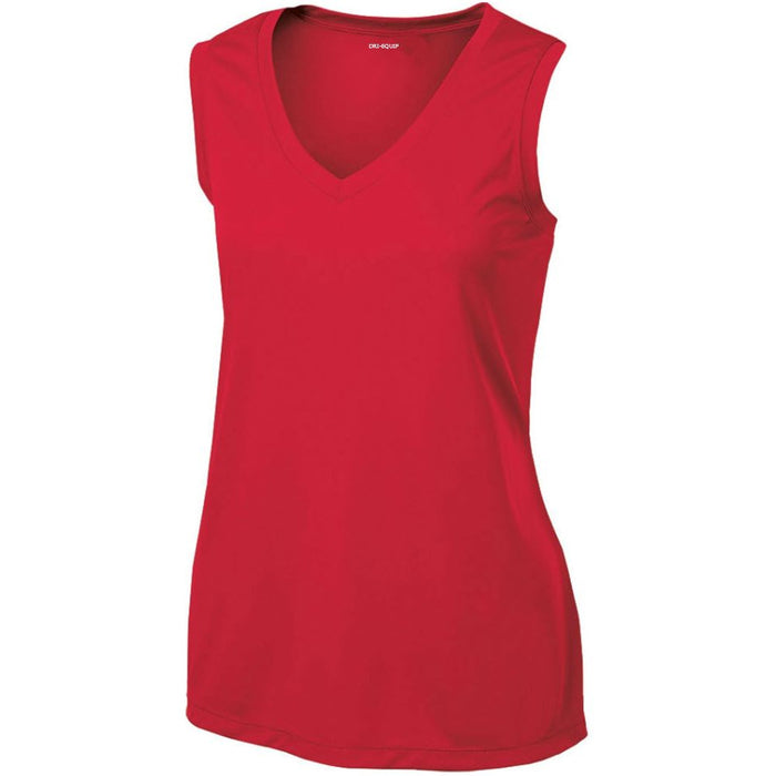 DRI-EQUIP Ladies Sleeveless Moisture Wicking V-Neck Tee