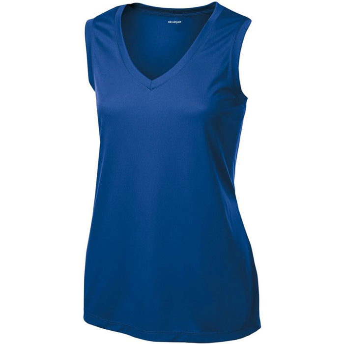 DRI-EQUIP Ladies Sleeveless Moisture Wicking V-Neck Tee