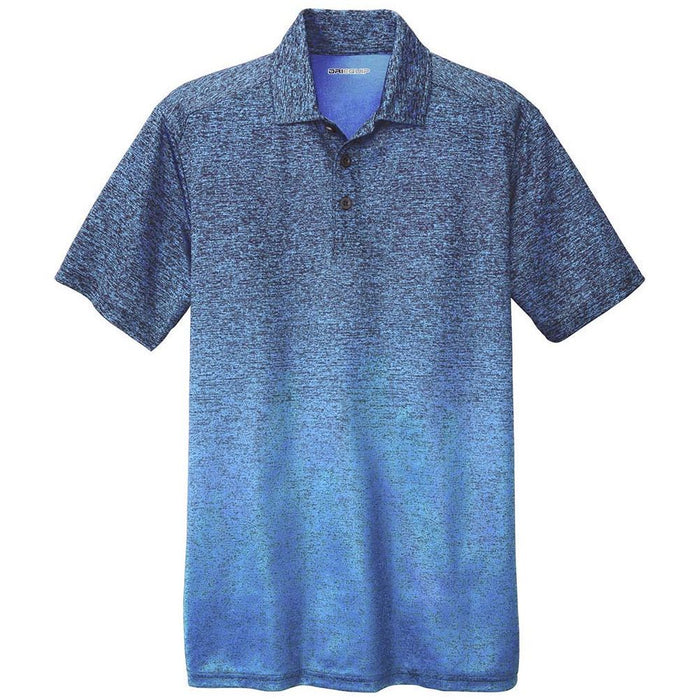 DRI-EQUIP Ombre Heather Polo