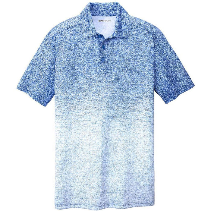 DRI-EQUIP Ombre Heather Polo