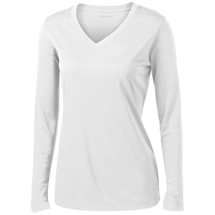 DRI-EQUIP Ladies LoSleeve V-Neck Moisture Wicking Athletic T-Shirts