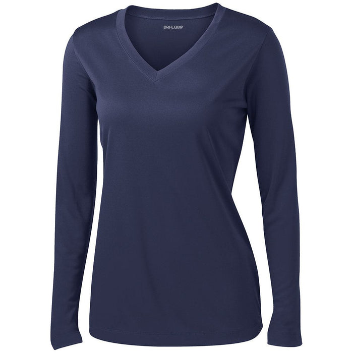 DRI-EQUIP Ladies LoSleeve V-Neck Moisture Wicking Athletic T-Shirts