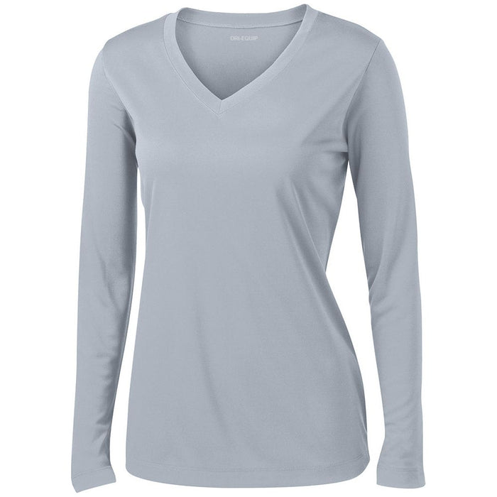 DRI-EQUIP Ladies LoSleeve V-Neck Moisture Wicking Athletic T-Shirts