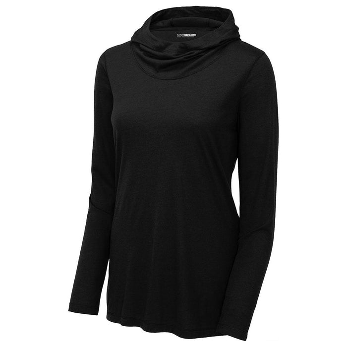 DRI-EQUIP Ladies Tri-Blend Wicking Long Sleeve Hoodie