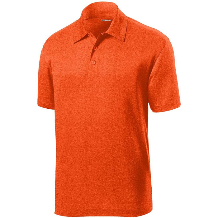 DRIEQUIP Men's Moisture Wicking Snag Resistant Heathered Polo