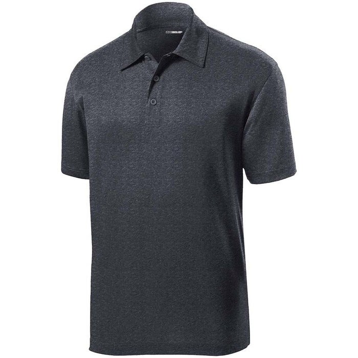 DRIEQUIP Men's Moisture Wicking Snag Resistant Heathered Polo