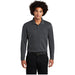 Men's Moisture Wicking Lon Sleeve Polo in Graphite – a sleek and modern gray for a contemporary and polished look.