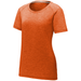 Orange Ladies Tri-Blend Wicking Raglan Workout Tee