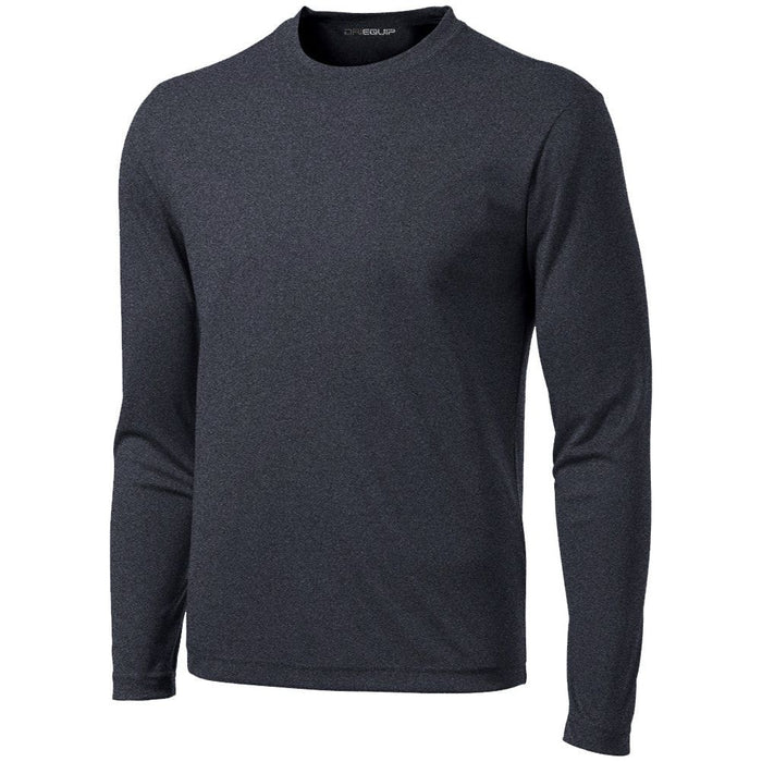 Mens Graphite Long Sleeve Moisture Wicking Athletic Shirts