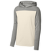 The thoughtful design includes a hood that adds an extra layer of comfort and a touch of street-style chic. Whether you're enjoying a leisurely day outdoors or simply lounging indoors, the Ivory Lightweight Long Sleeve Hoodie promises a perfect blend of ease and fashion, making it an essential addition to your casual wardrobe.