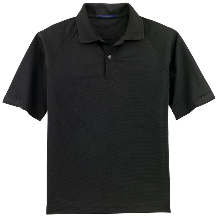 UV Resistant Honeycomb Texture Polo in Black – classic and versatile for a polished look.