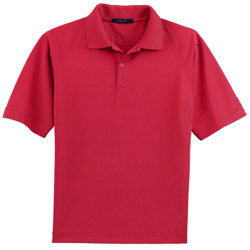 UV Resistant Honeycomb Texture Polo in Red – bold and vibrant for a confident appearance.