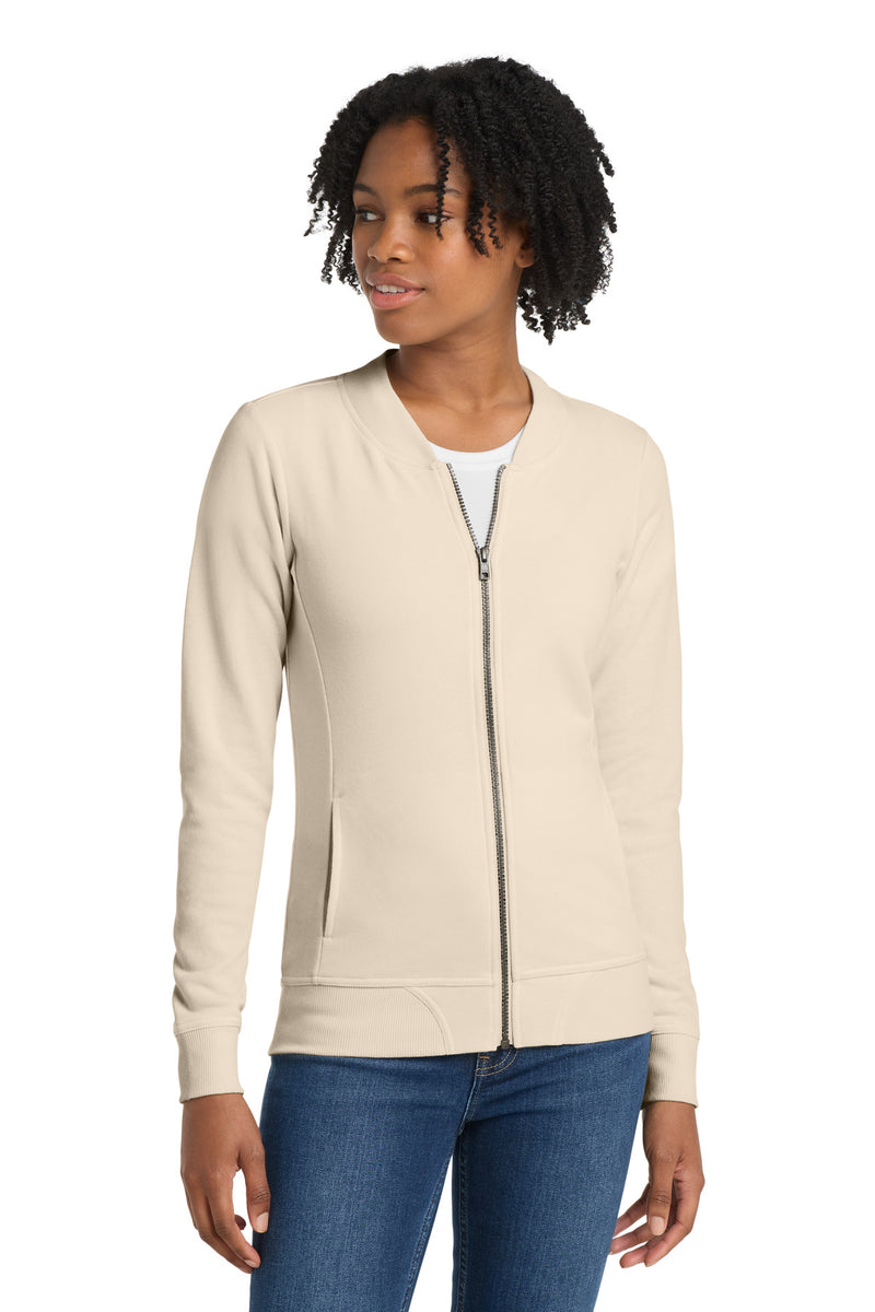 DRIEQUIP Women's Lightweight French Terry Bomber Jacket