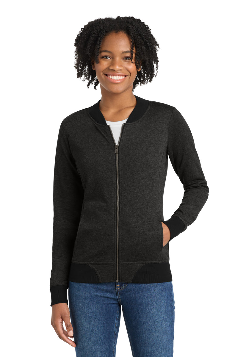 DRIEQUIP Women's Lightweight French Terry Bomber Jacket