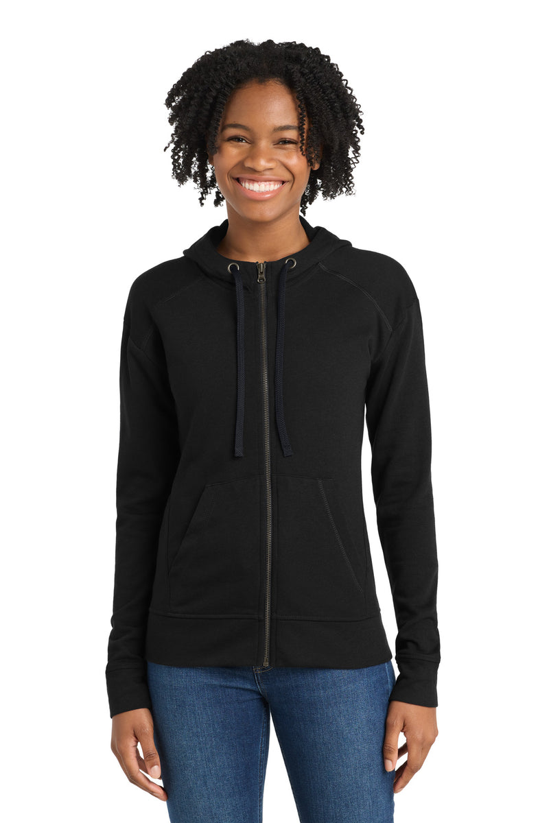 DRIEQUIP Women's Tri-Blend Fleece Full-Zip Hooded Jacket